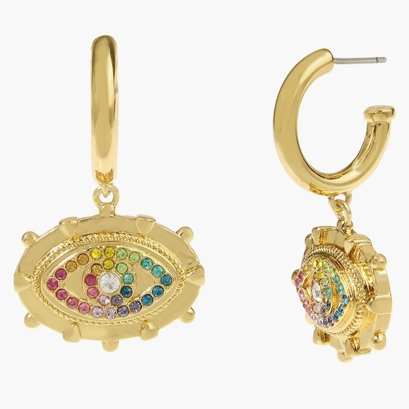 Kurt Geiger Gold and Multicolor Earrings - Picture 2 of 4